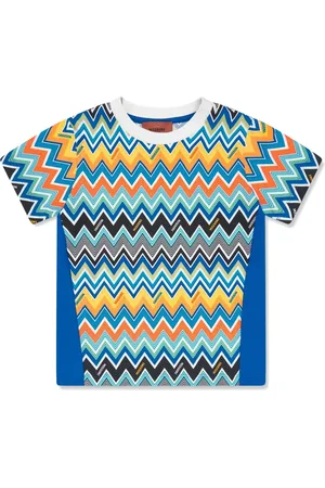 Missoni T-shirt med zigzag-tryk