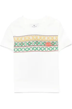 Etro T-shirt med Pegaso-broderi