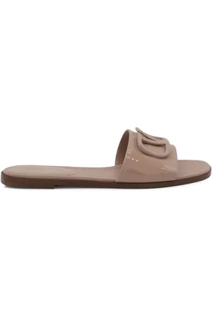 VALENTINO GARAVANI Slip-on sandaler med præget logo