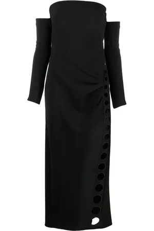 Cult Gaia Mellemlang kjole med off-shoulder-snit