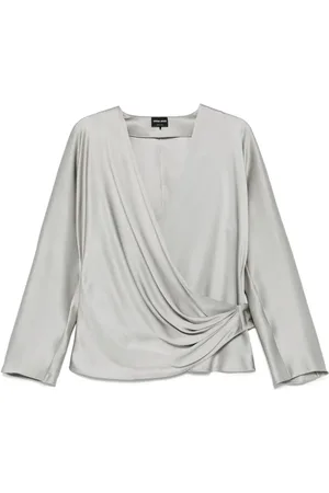 Giorgio Armani Bluse i silke-georgette