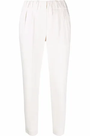 Brunello Cucinelli Cropped bukser med høj talje