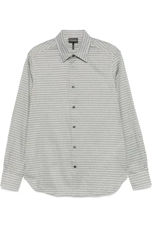Emporio Armani Skjorte med geometrisk tryk