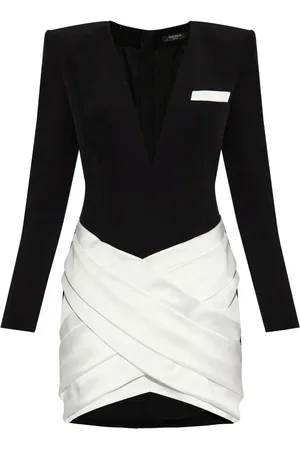 Balmain Kort tofarvet kjole
