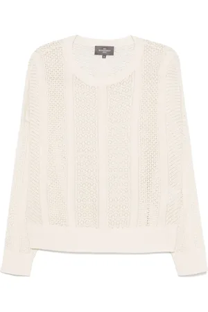 ERIC BOMPARD Pointelle sweater med rund hals
