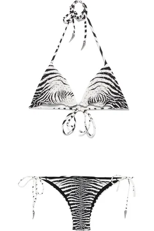 Roberto Cavalli Bikini med zebra-tryk
