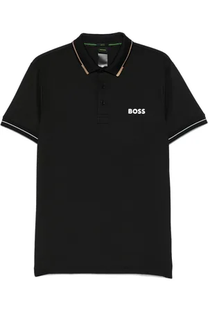 HUGO BOSS Polo-skjorte i strækbar jersey