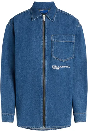 Karl Lagerfeld Denimjakke med lynlås