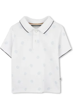 HUGO BOSS Polo med monogram-tryk