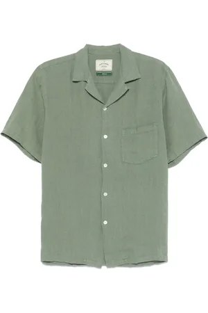 Portuguese Flannel Skjorte i hør med camp-krave