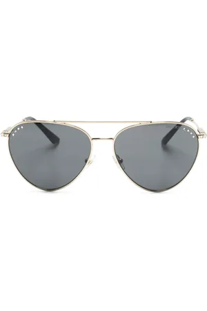 Jimmy Choo Pilot-solbriller med krystaludsmykning