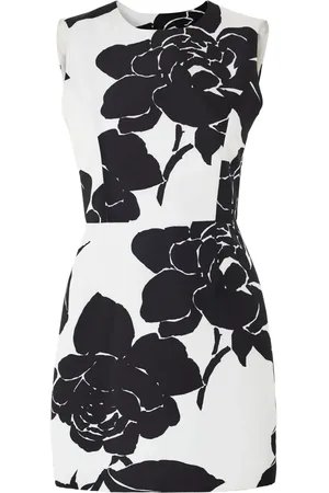 Carolina Herrera Kort kjole med blomstertryk