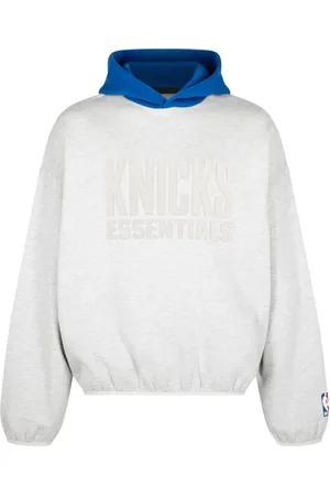 FEAR OF GOD Essentials Knicks "Light Heather/Blue" hættetrøje