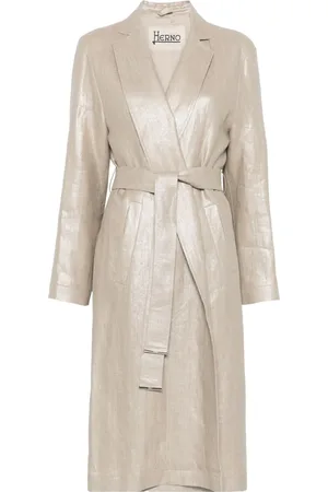 HERNO Trenchcoat i lamé-effekt