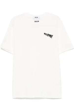 Msgm T-shirt med logobroderi