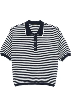 Twin-Set Stribet polo i lurex