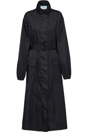 Prada Re-Nylon regnfrakke med logotryk