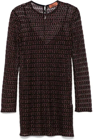 Missoni Kort kjole i åben strik