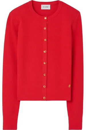 ST. JOHN Fintribbet cardigan