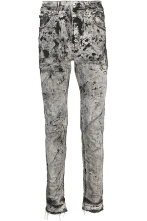 Purple Brand Skinny-jeans med malingssprøjt