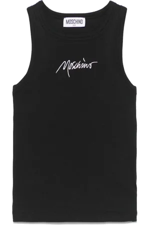 Moschino Tanktop med broderet logo