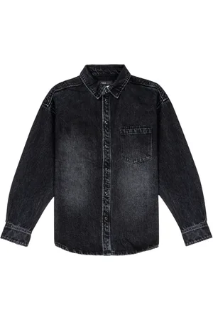 Purple Brand Langærmet denimskjorte