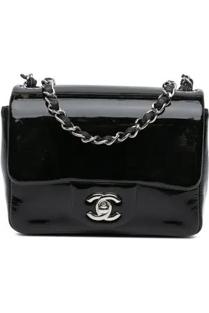 CHANEL Lille lakeret Single Flap crossbody-taske fra 2013-2014