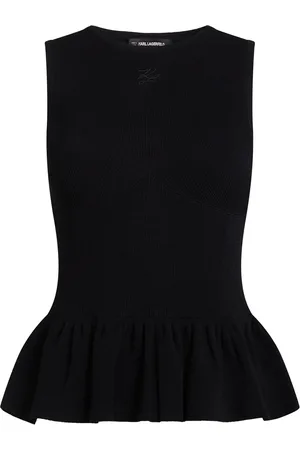 Karl Lagerfeld Top med peplum