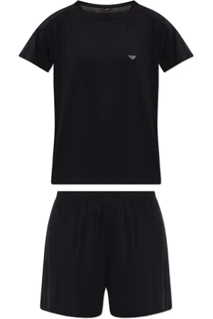 Emporio Armani Pyjamassæt med logoudsmykning