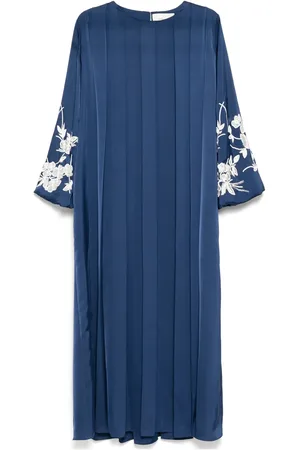 SHATHA ESSA Kjole med blomsterbroderi