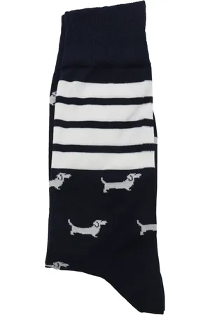 Thom Browne Strikkede strømper med intarsia-logo