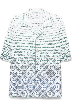 Casablanca Skjorte i frotté med gradueret monogram