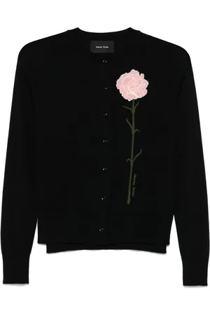 Simone Rocha Cardigan i carnation-jacquard