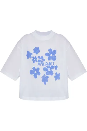 Marni T-shirt med blomstermotiv