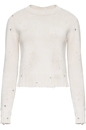 Maison Margiela Sweater med rund hals