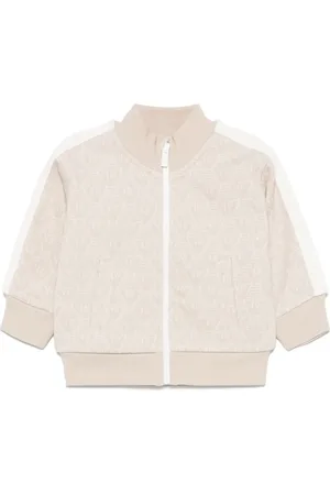 Emporio Armani Langærmet sweatshirt i jacquard med monogram