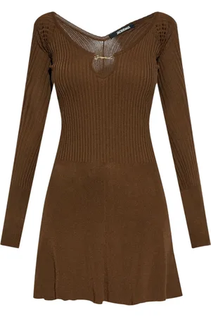 Jacquemus Kort ribbet La Robe kjole