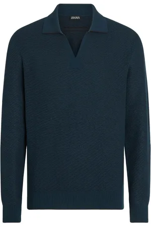 Ermenegildo Zegna Polo i silke og kashmir