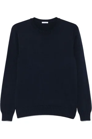 Malo Sweater i bomuld med rund hals