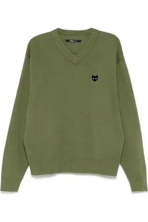 SONGZIO Trøje med V-hals og emblem