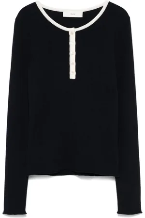 DUNST Finribbet Henley top