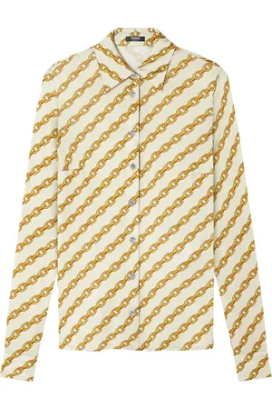 VERSACE Skjorte med Chain Stripe-tryk