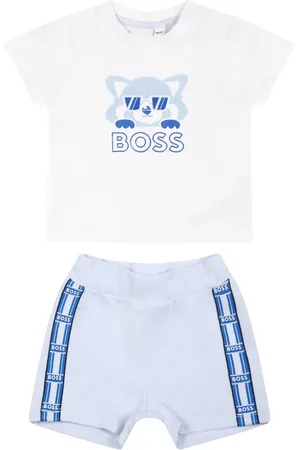 HUGO BOSS T-shirt og shorts-sæt med logo