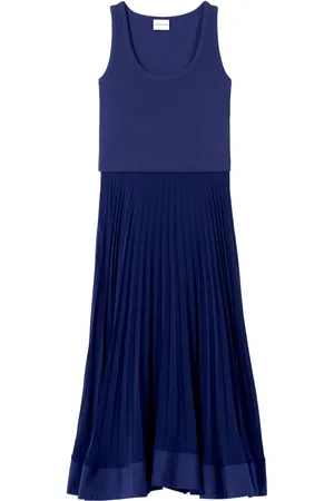 Claudie Pierlot Maxi kjole med plisseret nederdel