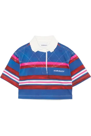 Khrisjoy Cropped Iris Rugby top