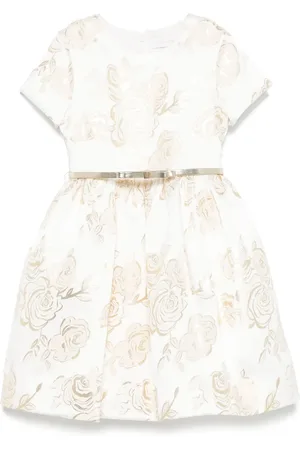 MONNALISA Blomstret kjole i jacquard