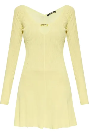 Jacquemus Kort ribbet La Robe kjole