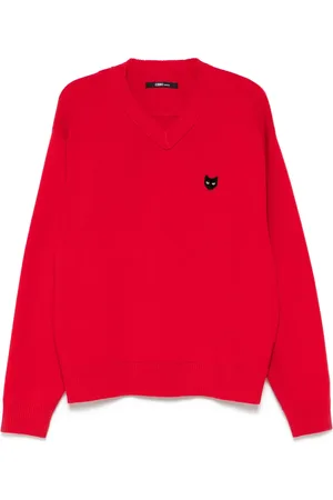 SONGZIO Trøje med V-hals og emblem