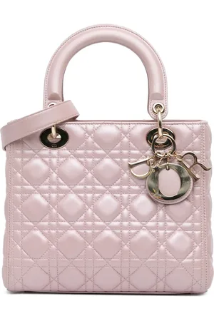 Dior Medium Cannage Lady Dior satchel-taske i lammeskind fra 2016