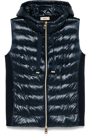 HERNO Vest med quiltet panel
